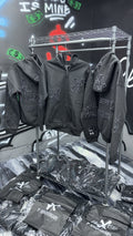 Black hoodies with Rhinestones